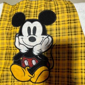 Mickey Mouse Plaid Embroidered Apron